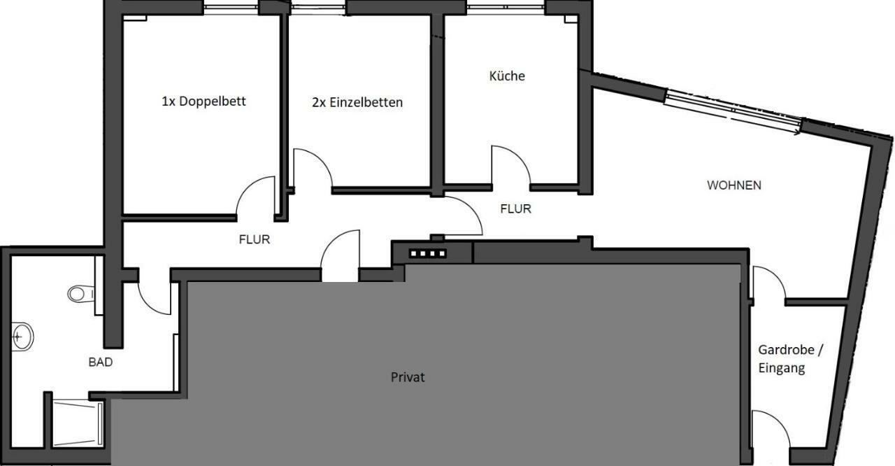 Alte Tankstelle Appartement Strassenhaus Buitenkant foto